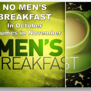 No Men’s Breakfast – Oct