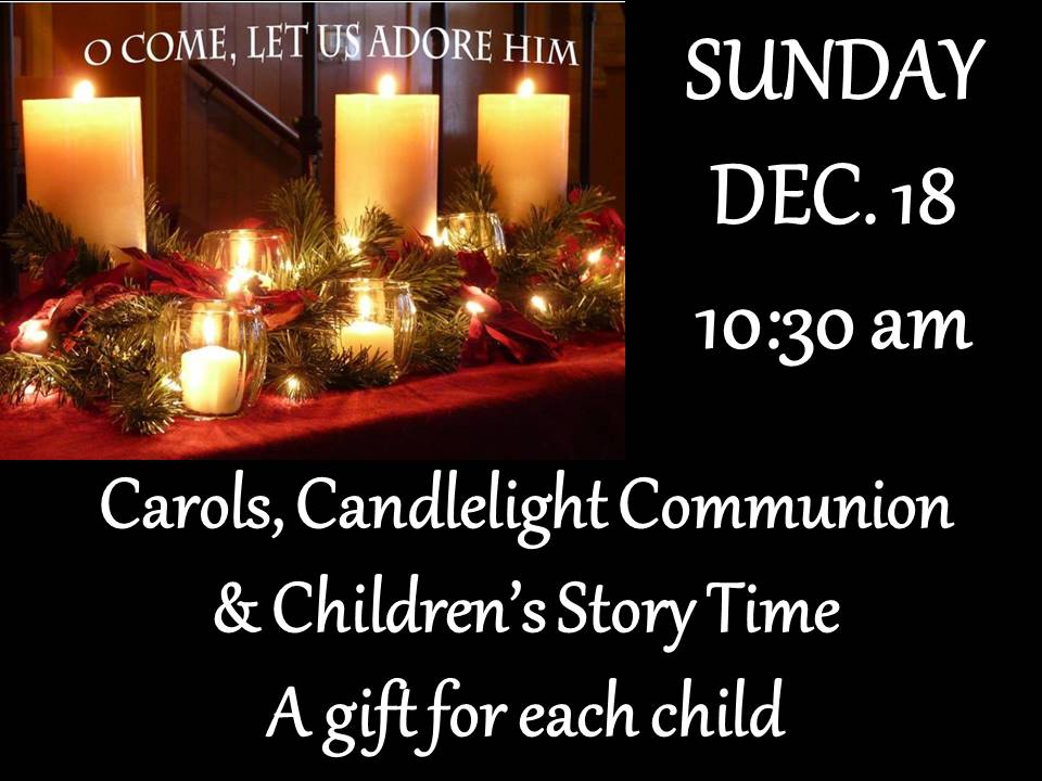 Carols, Candlelight Communion & Children's Story Time @ New Life Worship Center