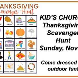 KC Thanksgiving Scavenger Hunt